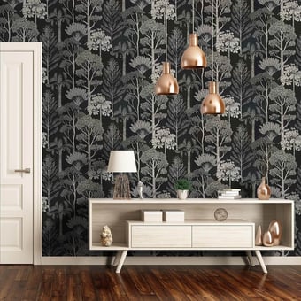 Trees Wallpaper Petrol Ferm Living