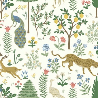 Menagerie Wallpaper White Rifle Paper Co.