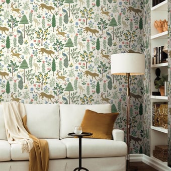 Menagerie Wallpaper White Rifle Paper Co.