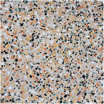 Piastrella terrazzo Aganippe 04 Teracotta Carodeco