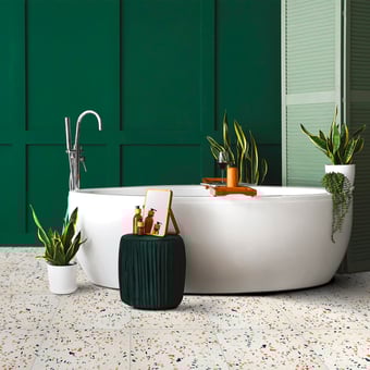 Siena Terrazzo tile Teracotta Carodeco