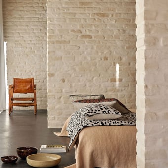 Leo Cushion Ivoire Maison Casamance