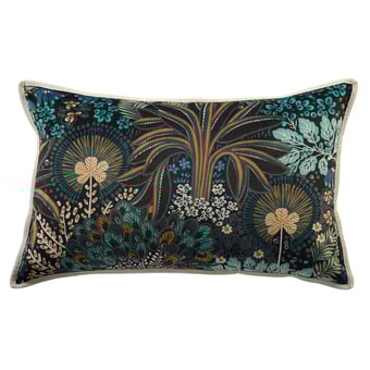 Coussin Opium Pourpre/Pétrole Maison Casamance