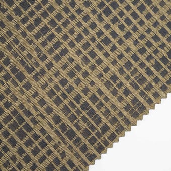 Leno Fabric Leno Charcoal/Gold Harlequin