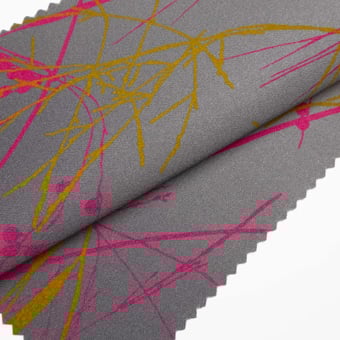 Tessuto Meadow Grass Mist/Fluoro Harlequin