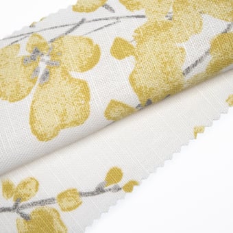 Tissu Wisteria Blossom Linden/Charcoal Sanderson