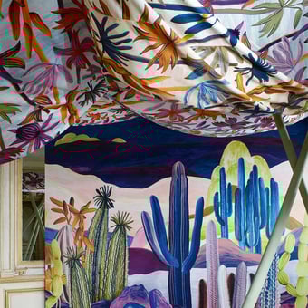 Tela Guatiza Azur Christian Lacroix