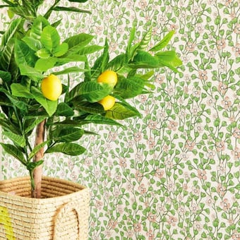 Carta da parati Primrose White/Cream Eijffinger