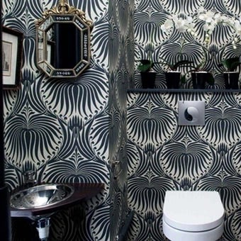 Lotus Wallpaper Bone Farrow and Ball