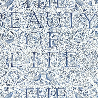 Stoff The Beauty of Life Indigo Morris and Co