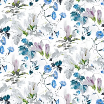 Japanese Magnolia Fabric Cobalt Designers Guild
