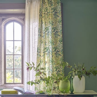 Karakusa Fabric Emerald Designers Guild