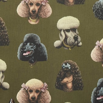 Poodle Parlour Wallpaper Moss Poodle and Blonde