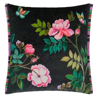 Cojín Porcelana de Chine terciopelo Indigo Designers Guild
