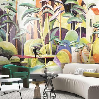 Papel pintado mural panorámico Cerreto Viridis Masureel