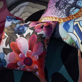 Cojín Novafrica Sunrise Flamingo Christian Lacroix