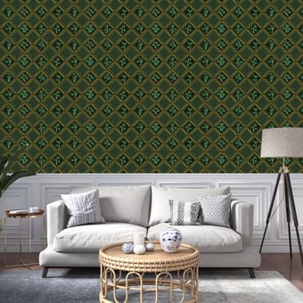 L'Herbier d'Aristote Wallpaper Gris Etoffe.com x Papier Français