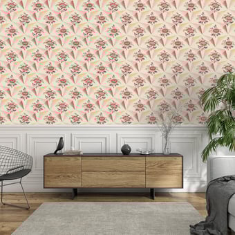 Papel pintado Pétales de Lave Ecru Etoffe.com x Papier Français