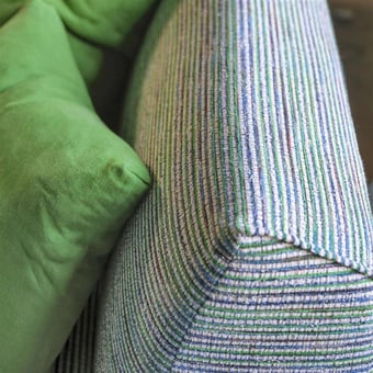 Sakiori Fabric Cobalt Designers Guild