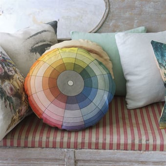 Coussin Colour Wheel Multicolour John Derian