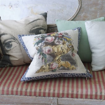 Flower Vase Cushion Parchment John Derian