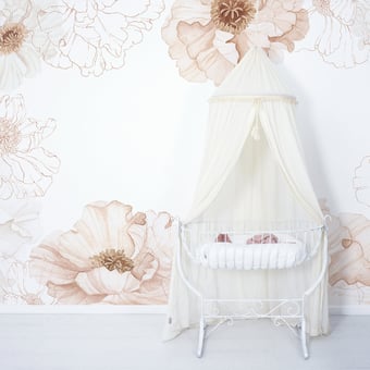 Panoramatapete Oversize Poppies Rose Lilipinso