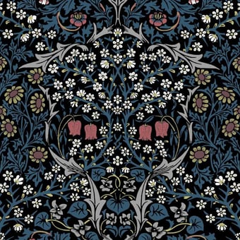 Terciopelo Blackthorn Coton Teal House of Hackney