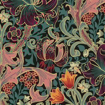 Golden Lily Velvet Obsidian House of Hackney
