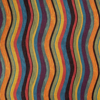 Merlin Stripe Jacquard Fabric Liquorice House of Hackney