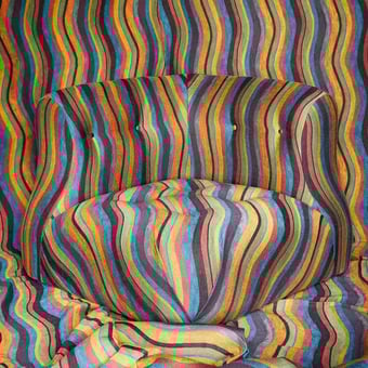 Merlin Stripe Jacquard Fabric Liquorice House of Hackney
