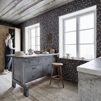 Papel pintado Sakura Bleu Sandberg