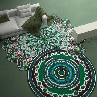 Deep Complexes 6 Rug Turquoise Yo2