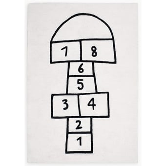 La Marelle Rug White/Black Lilipinso