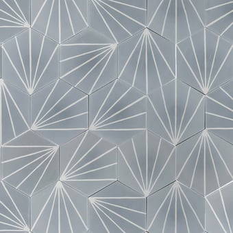 Dandelion cement Tile Aqua|Milk Marrakech Design