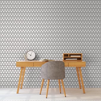 Hicks' Hexagon Wallpaper Gris Cole and Son