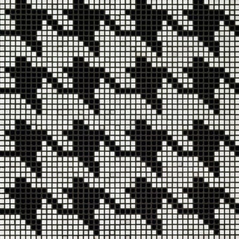 Mosaico Pie de poule Nero Bisazza