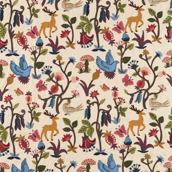 Forest of Dean Fabric Bright Multi Sanderson