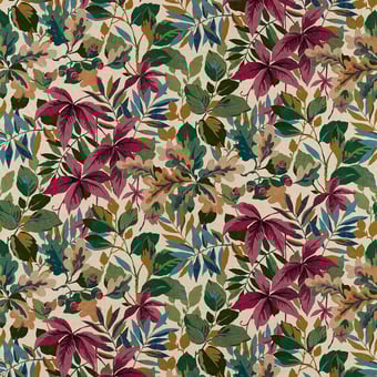 Robin's Wood Fabric Russet Sanderson