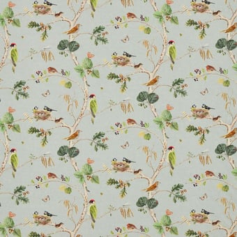 Woodland Chorus Fabric Birch Multi Sanderson