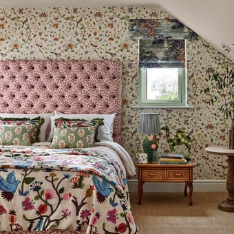 Truffle Fabric Damson Sanderson