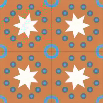 Kermesse cement Tile Orange Carocim