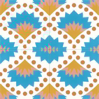 Baldosa hidráulica Wasabi Multicolore Carocim