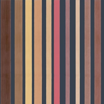 Papel pintado Carousel Stripe Petrol on Ink Cole and Son