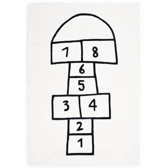 Tappeti La Marelle White/Black Lilipinso