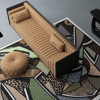 Patchwork Rug Céladon Yo2