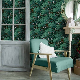 Papel pintado Sous-Bois Fleuri Original Original Papier français 