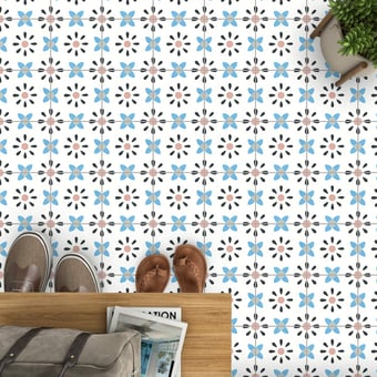 Kifkif cement Tile Blanc Carocim