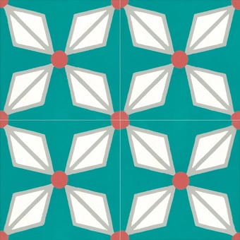 Helium cement Tile Vert canard Carocim