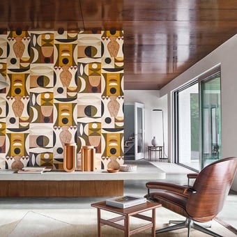 Papel pintado Auguste Latte Casamance
