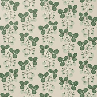 Carta da parati Strawberry Field Green Ferm Living